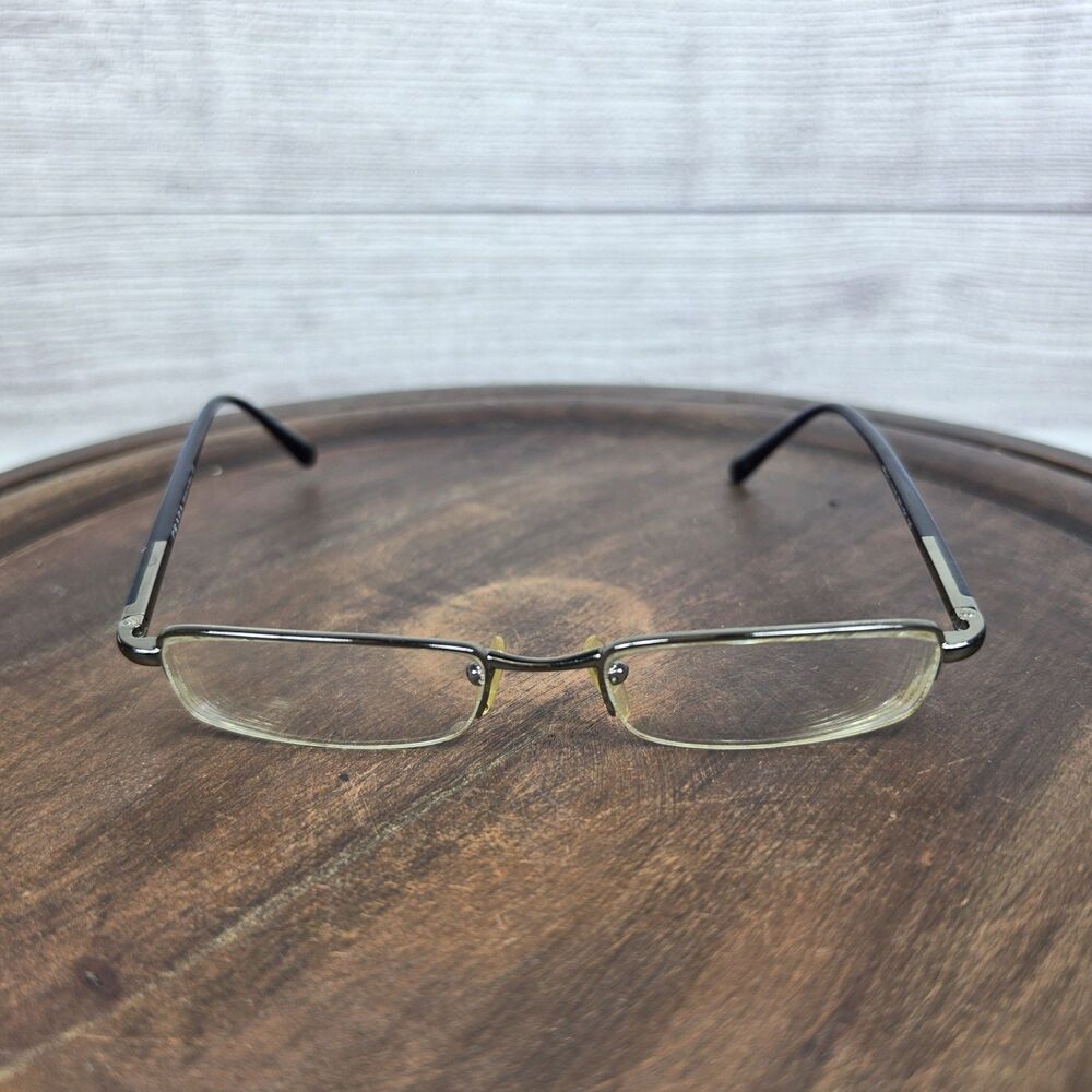 Vintage Prada Y2K Blue Half Rim Prescription Eyeglasses 50-18-135 Made In Italy
